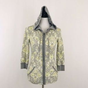 Free People 'Go on Get Floral', thermal zip up